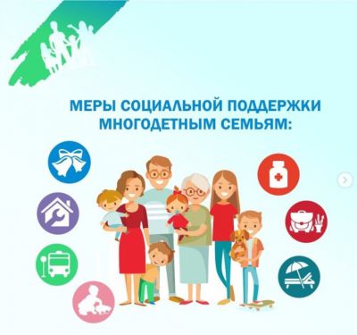 Меры поддержки многодетных семей. Меры поддержки многодетных семей.